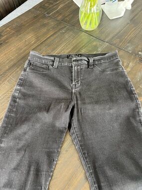 Lucky Brand WOMENS SIZE 14/32 Washed Black Slim Straight Jeans